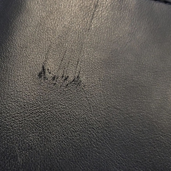 Classic Black Leather  And Material,  Work Tote Nwot - Picture 6 of 8